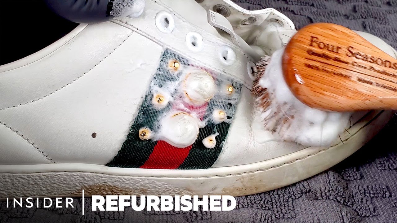 image How do you shoe? The professional restoration of $680 Gucci sneaks