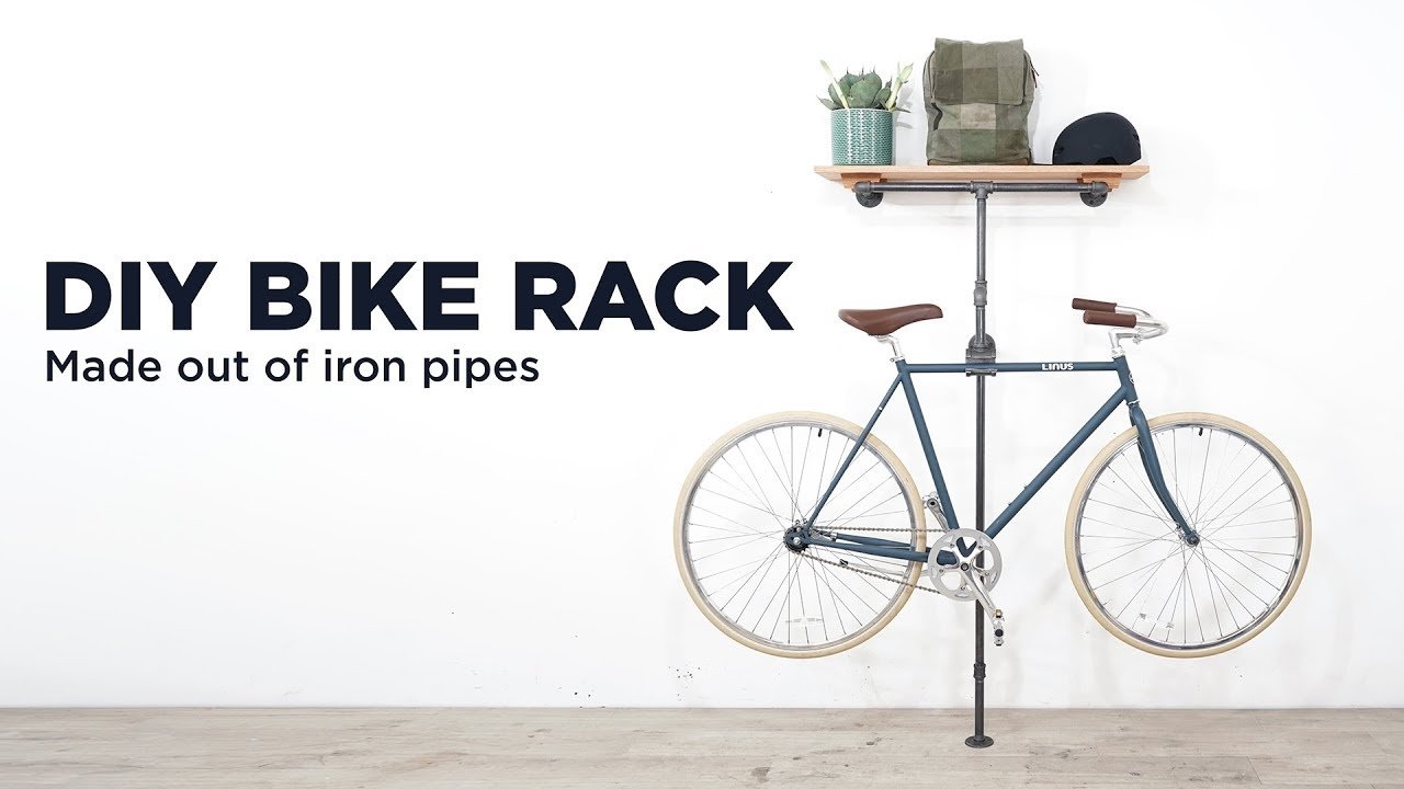 image Construct your own DIY bike rack from pipes