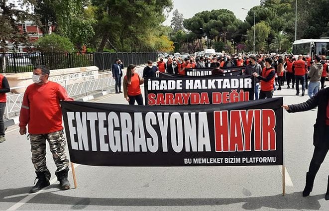 image Turkish Cypriots protest against economic protocol with Turkey