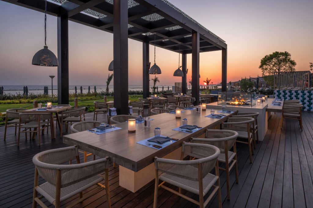 armyra restaurant at sunset angle 2