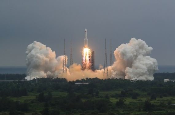 image China launches space station first phase