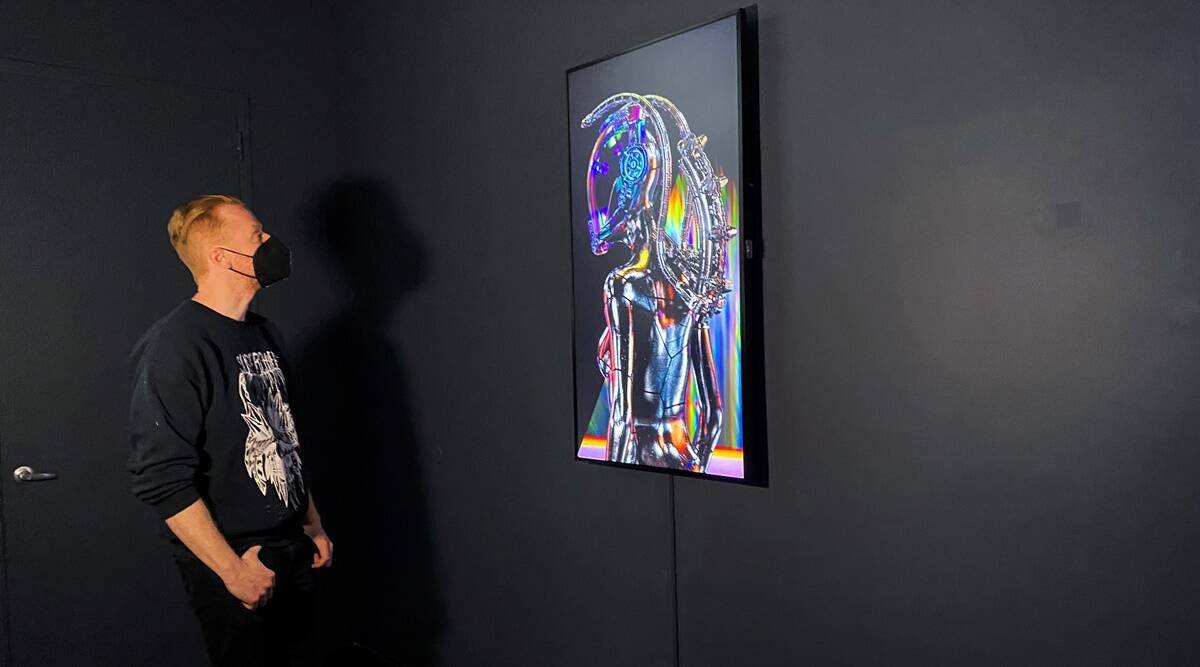 image Digital art gets physical home, buyers in New York gallery