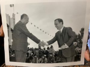 feature greeks main evangelos bourboulis in 1974 in asmara receiving a business award from the governor general of the (then) ethiopian province of eritrea debebe haile maryam