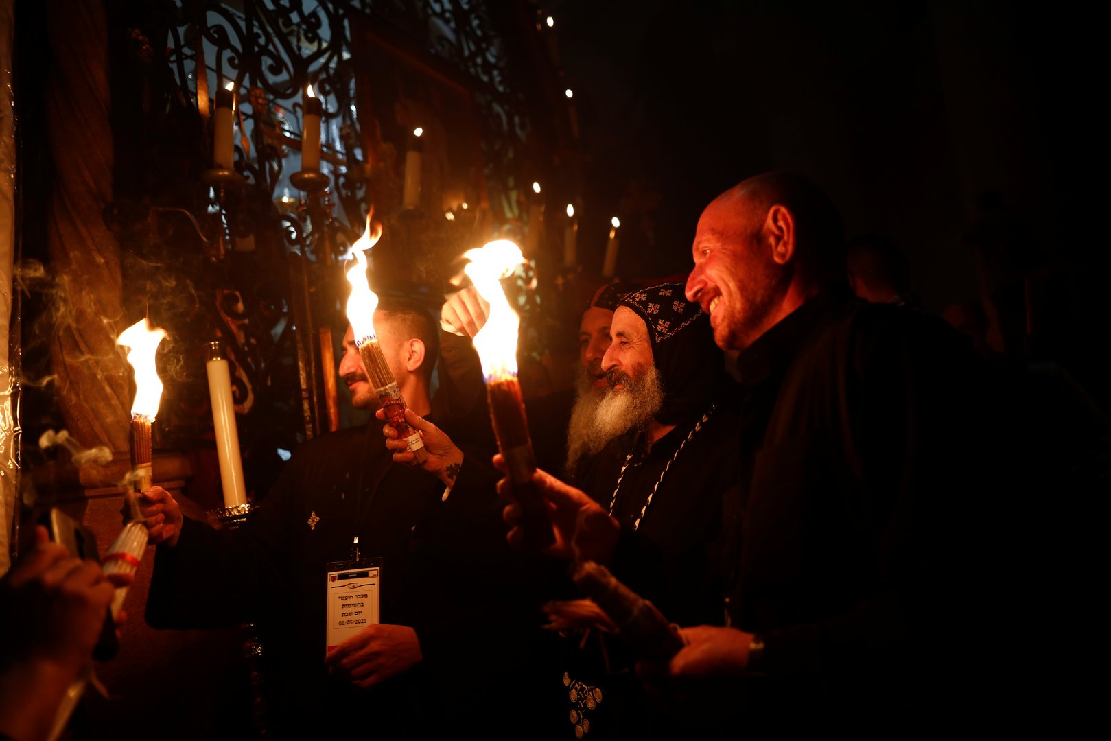 image Crowds gather for Holy Fire ceremony at Jerusalem&#8217;s Holy Sepulchre