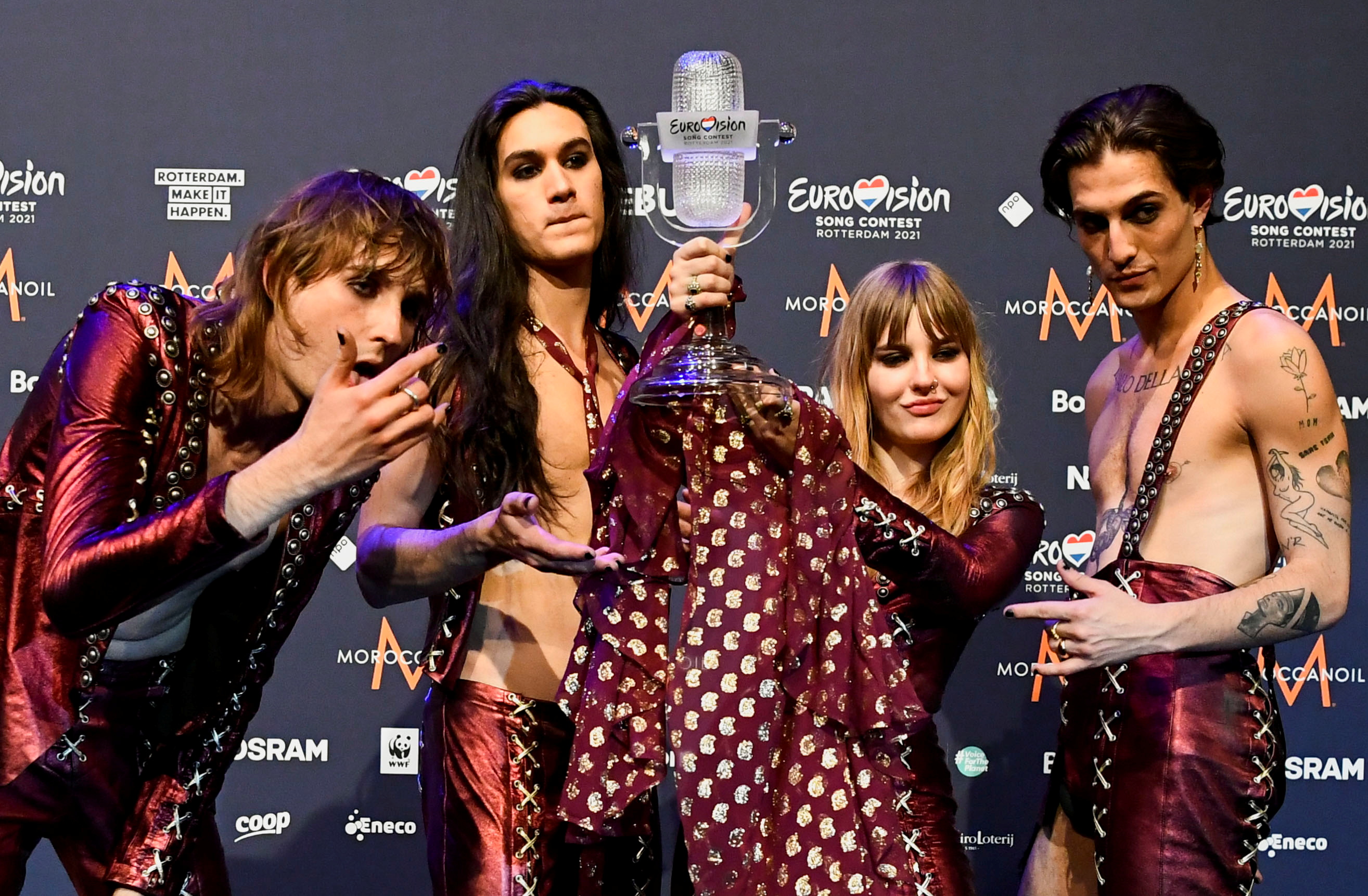 image Italy&#8217;s raucous glam rock takes Eurovision by storm