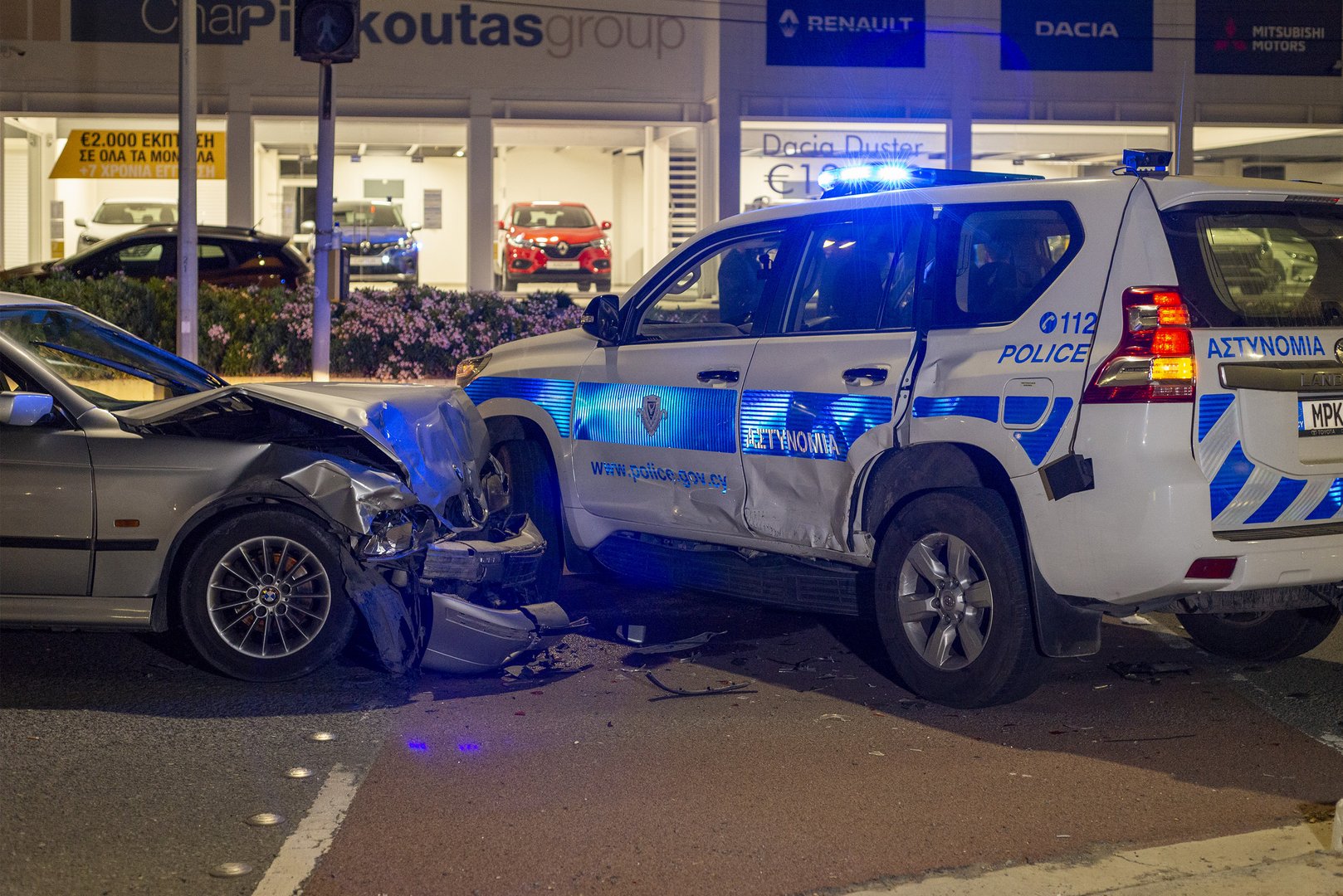 image Two seriously injured in Limassol road accidents (update)