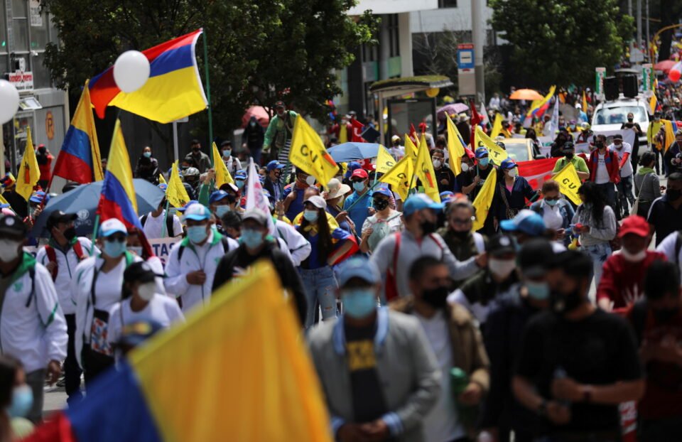 file photo: anti government demonstrations continue, in bogota