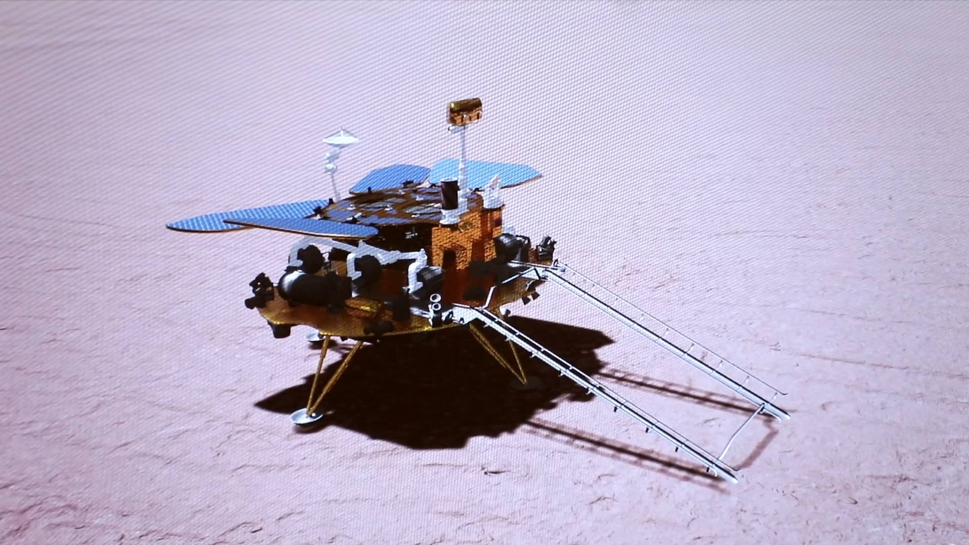 image China succeeds in Mars landing (Video)