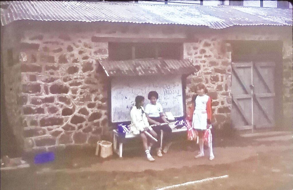 feature sophia katarina lazic (right) pictured as a young girl in zambia