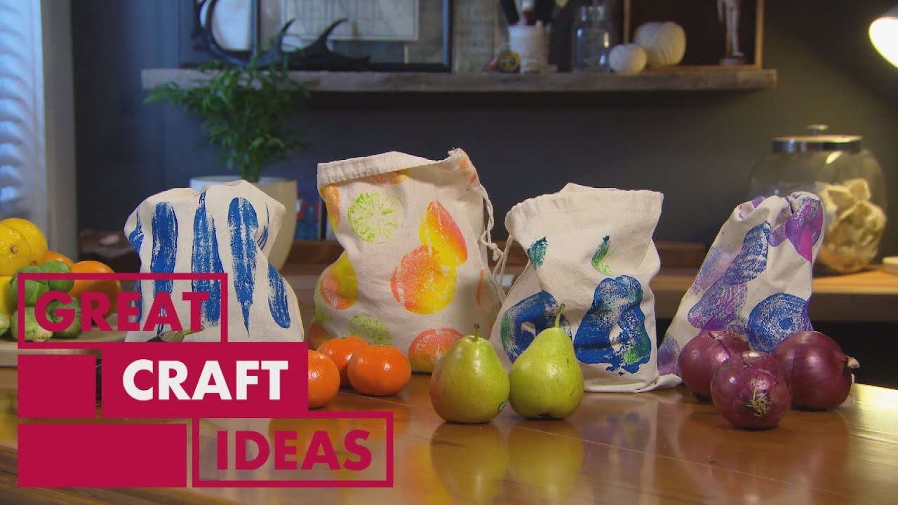 image How to make your own DIY canvas grocery bags