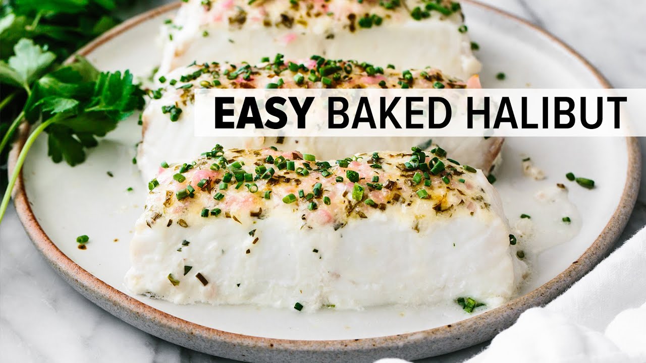 image Easy baked halibut with a herb mayonnaise crust