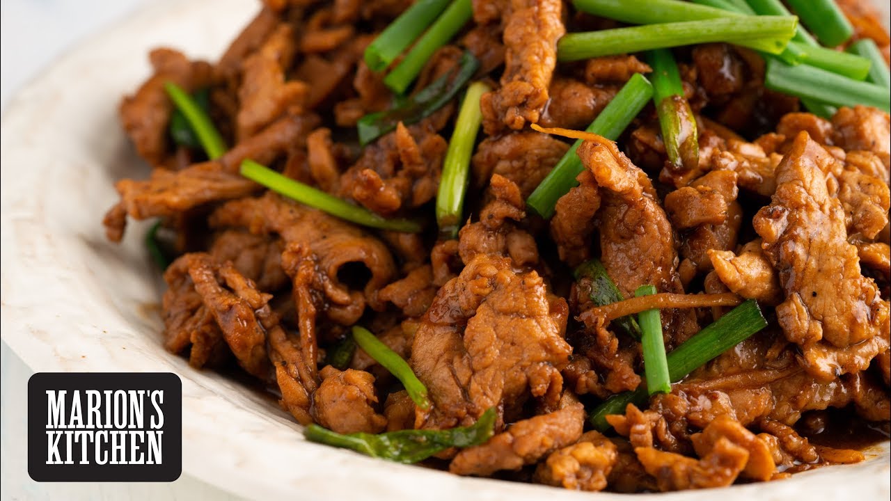 image Chinese-style pork and ginger stir-fry