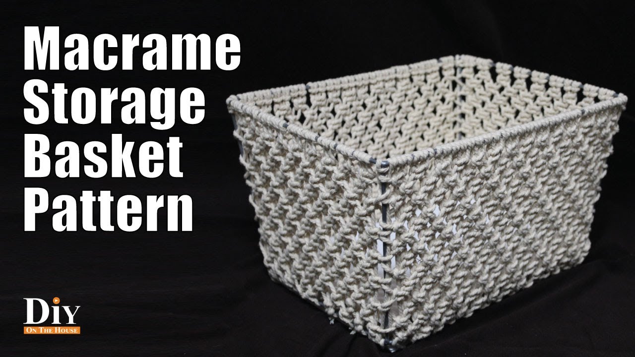 image How to upcycle a wire basket into a macramé carrier