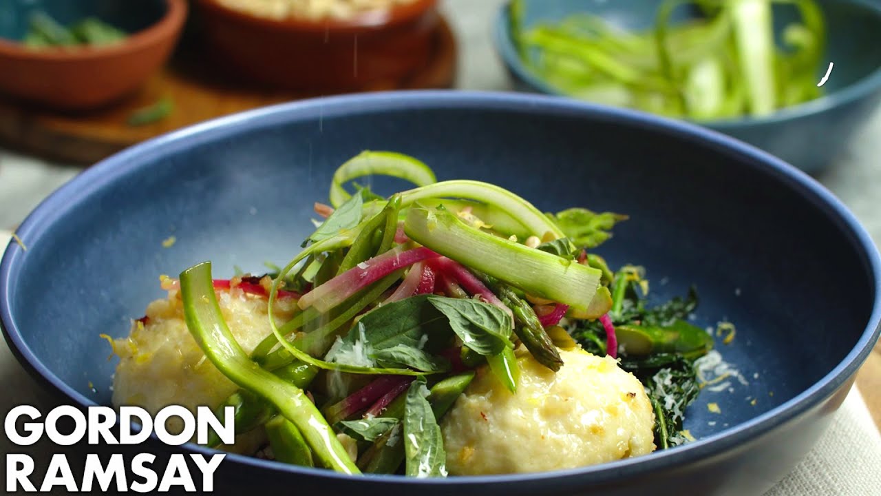 image Gordon Ramsay&#8217;s cheesy springtime pasta dumplings (gnudi)