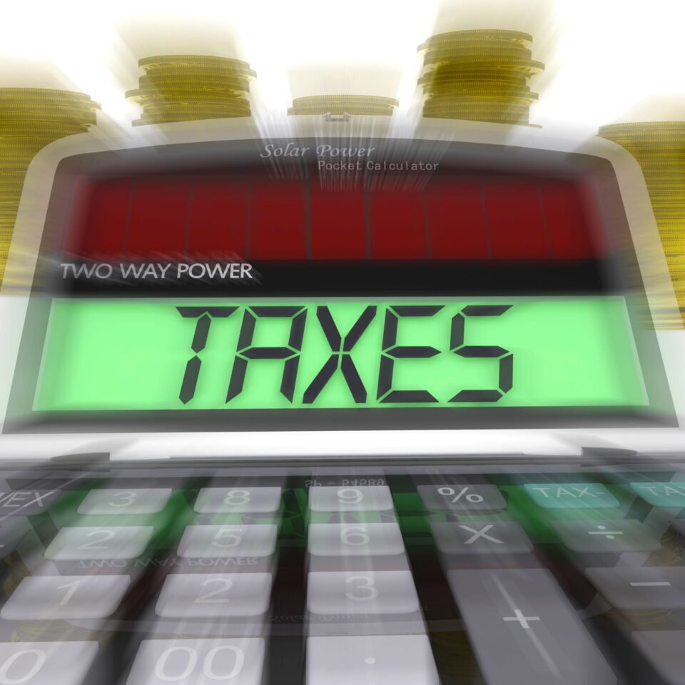 taxes calculated means taxation of income and earnings