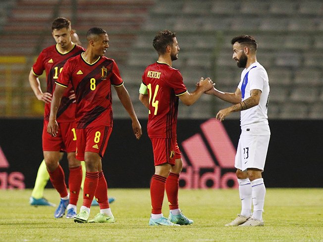 image Spirited Greece hold top-ranked Belgium to draw
