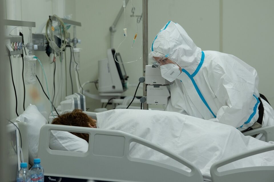 file photo: temporary hospital for covid 19 patients in the krylatskoye ice palace in moscow