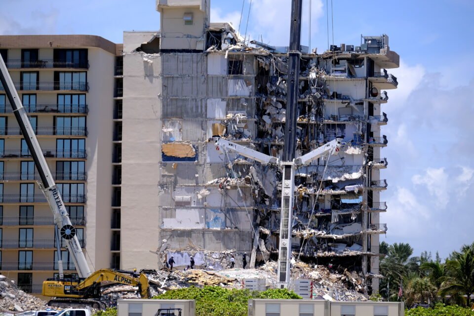 search and rescue operations continue after partial building collapse in surfside, florida