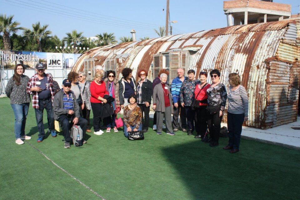 People born in the camps visit Larnaca and the Nissen hut