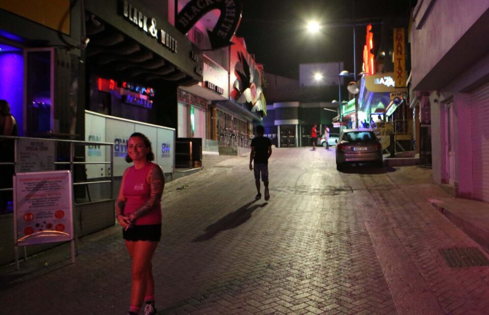 feature nick the deserted street otuside the black and white nightclub in ayia napa last summer