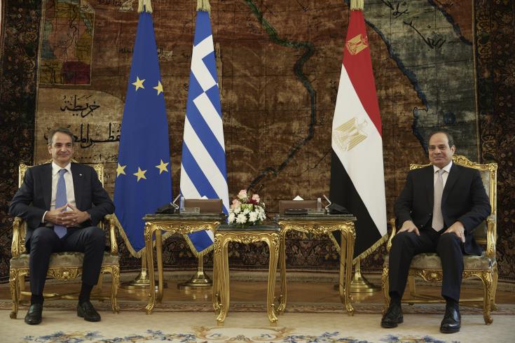 image Mitsotakis, Sisi discuss Cyprus during Cairo meeting