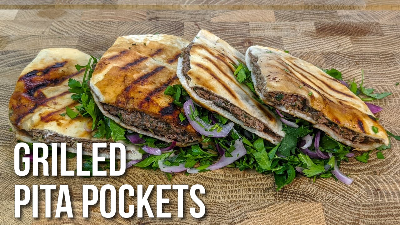 cover Easy Lebanese arayes (spiced meat pitta pockets)