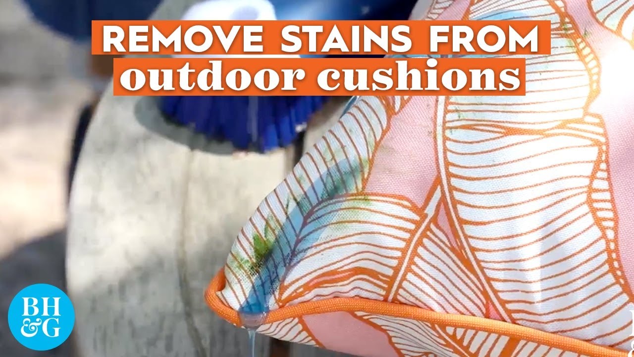 image How to remove grass stains from outdoor cushions