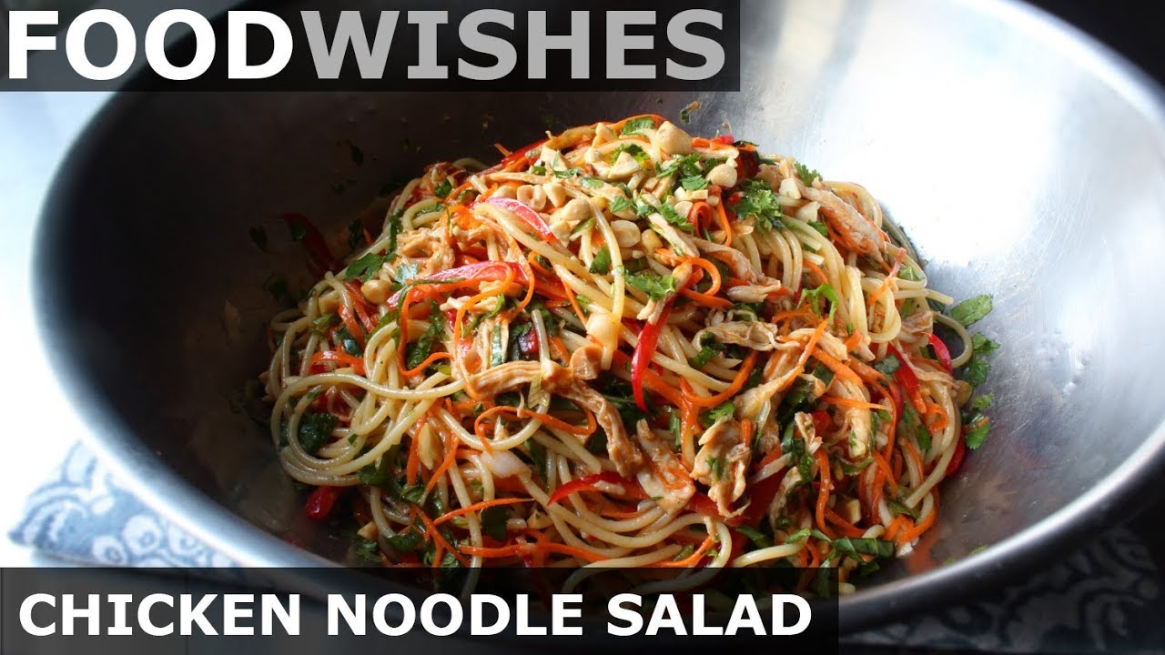 cover Easy Asian-style chicken noodle salad