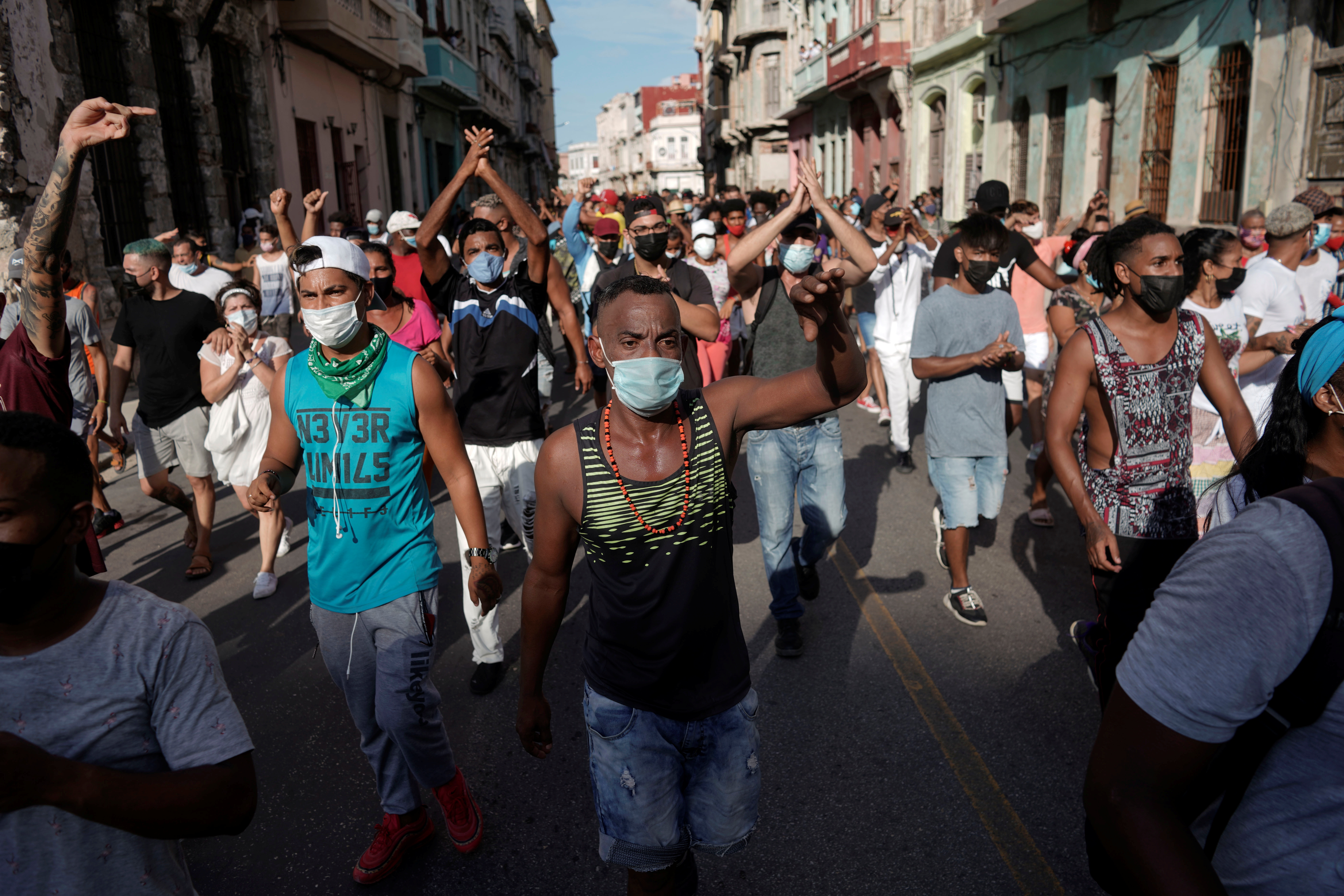 cover Faced with rare protests, Cuba curbs social media access, watchdog says