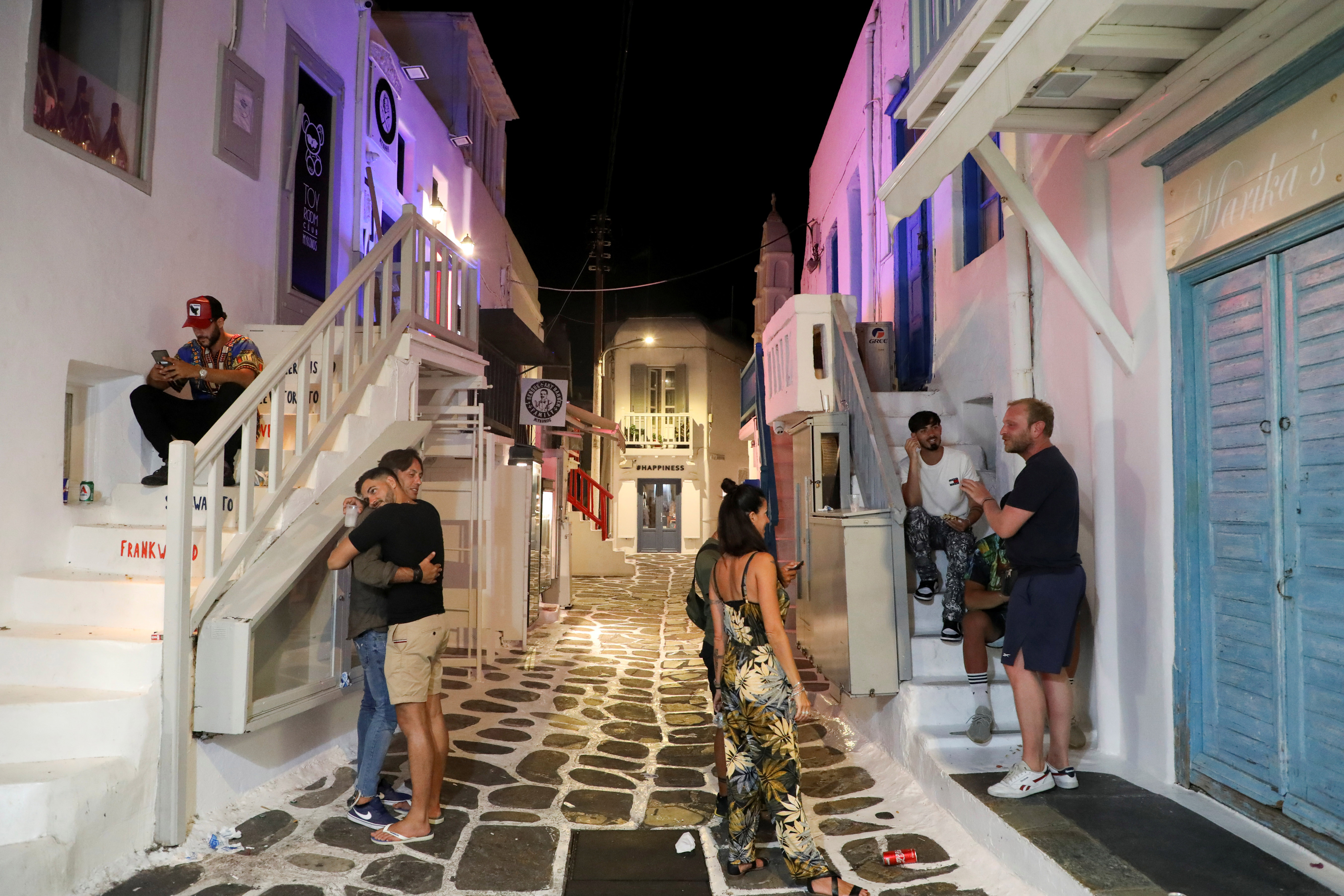 image Mykonos, Greece&#8217;s famed party island, falls silent under music ban