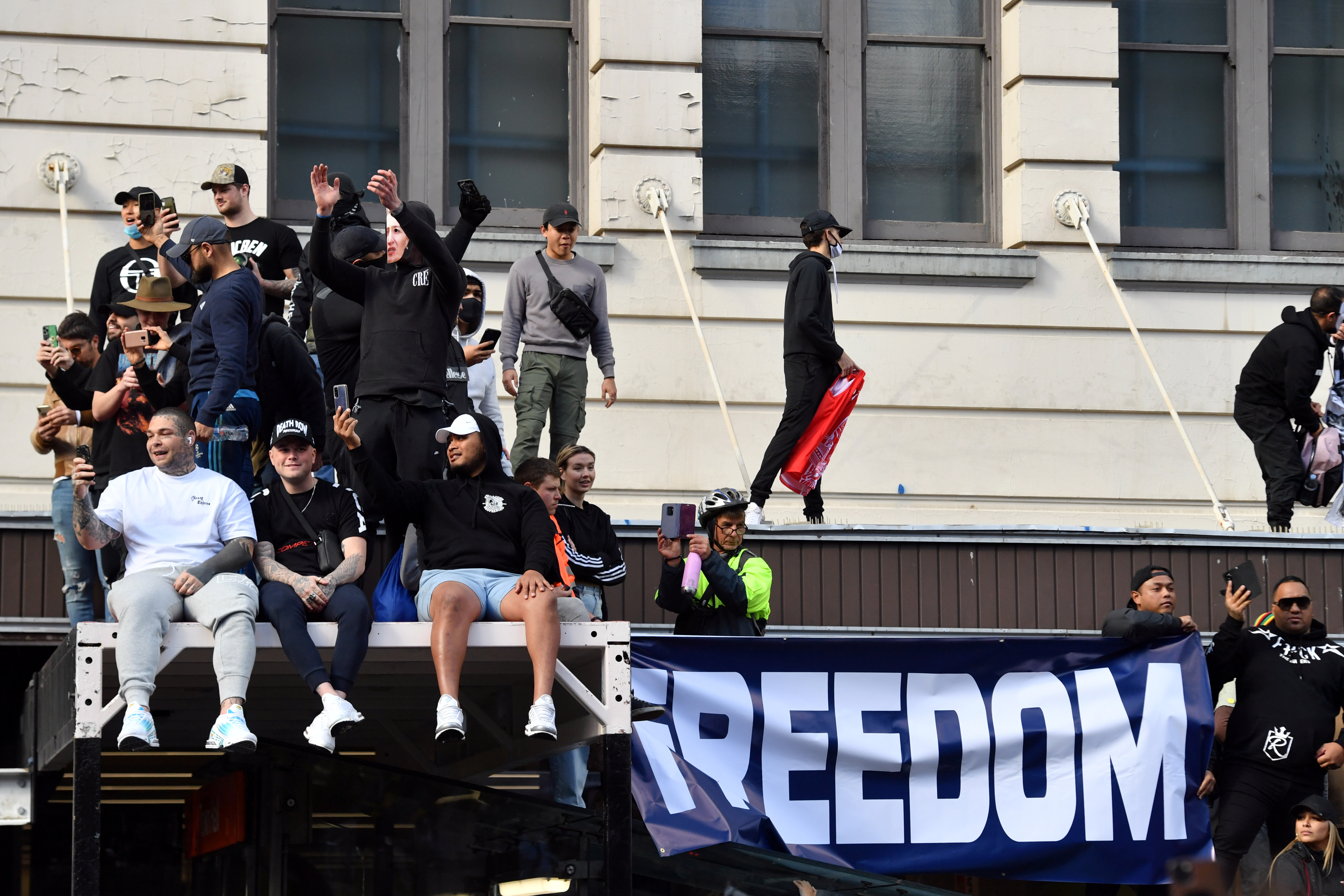 image Australians may face longer lockdown after “reckless” mass protests