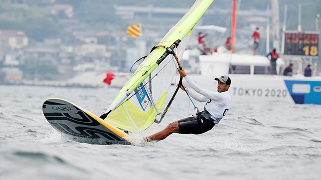 image Cypriot windsurfers starting to find their rhythm in Tokyo