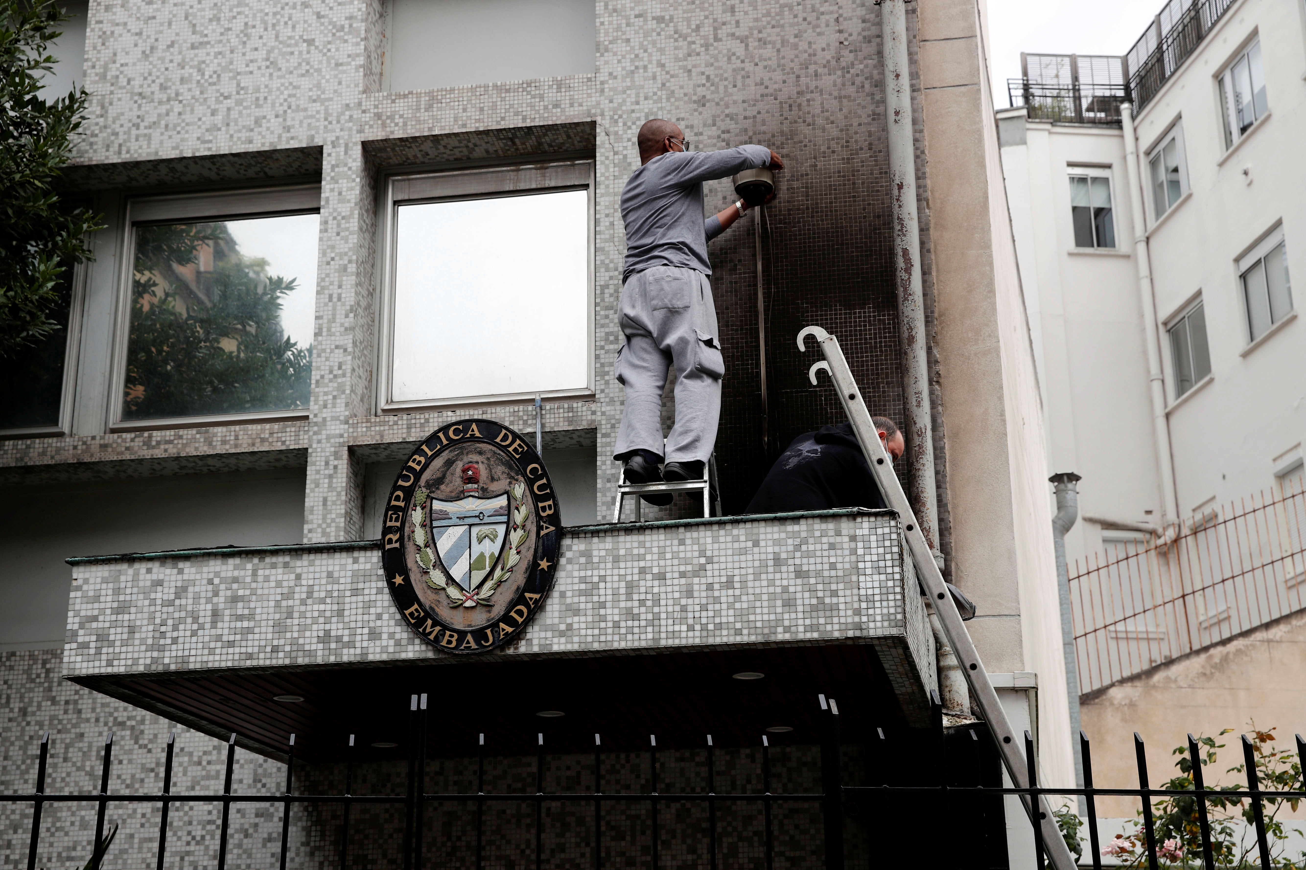 image Cuban Embassy in Paris says it was attacked with petrol bombs