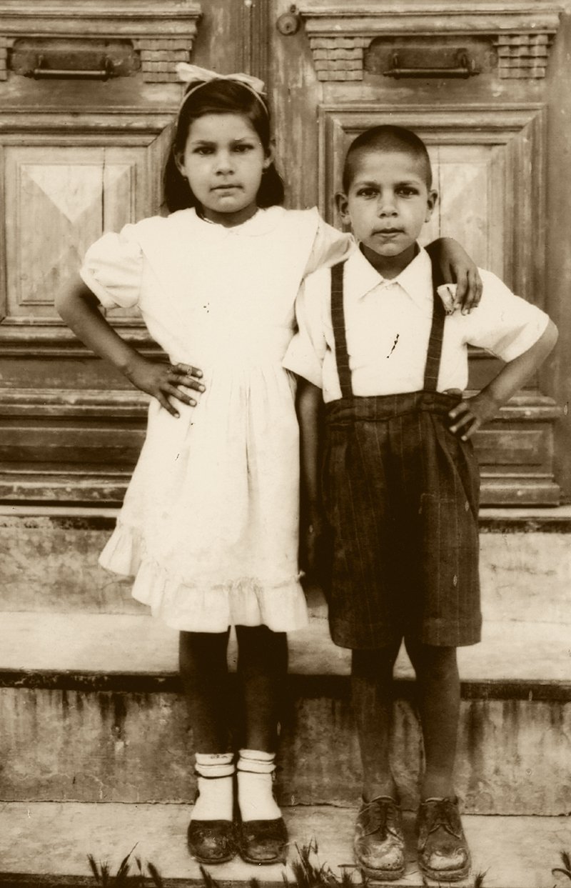 feature 3 elena and andreas in kato lefkara, cyprus, aged 7, 1952