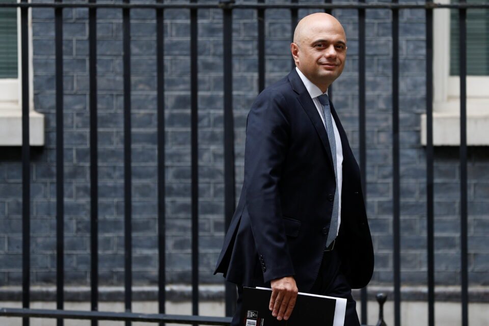 britain's health secretary sajid javid walks on downing street in london
