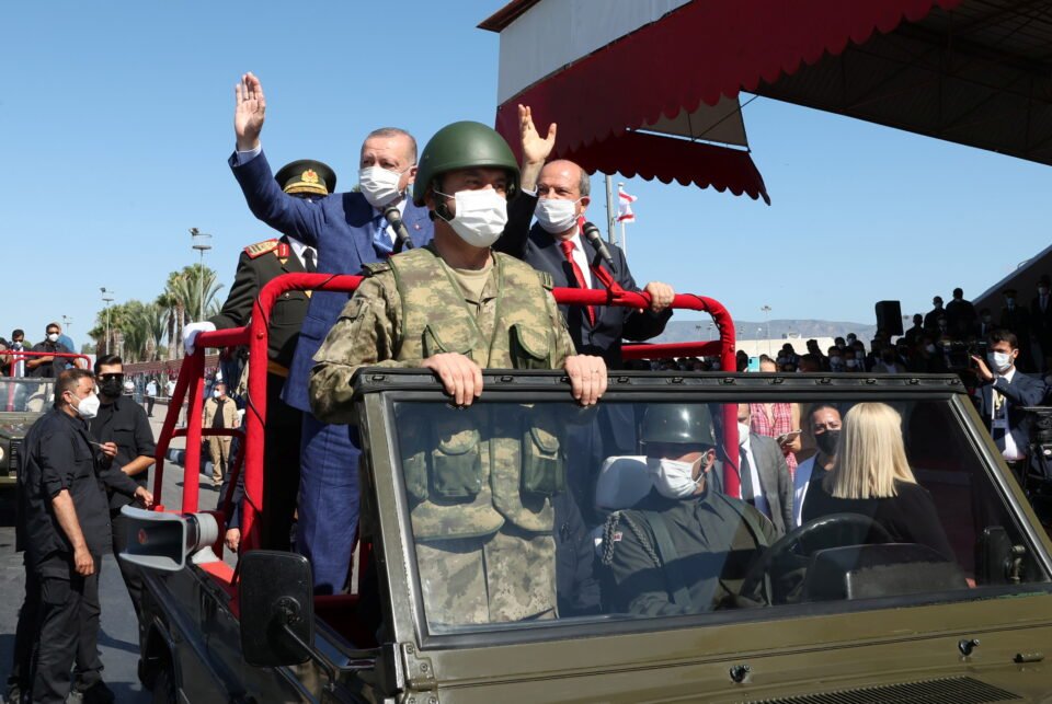 turkish president tayyip erdogan visits northern cyprus