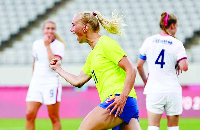 image Sweden women end US unbeaten run, Dutch put 10 past Zambia