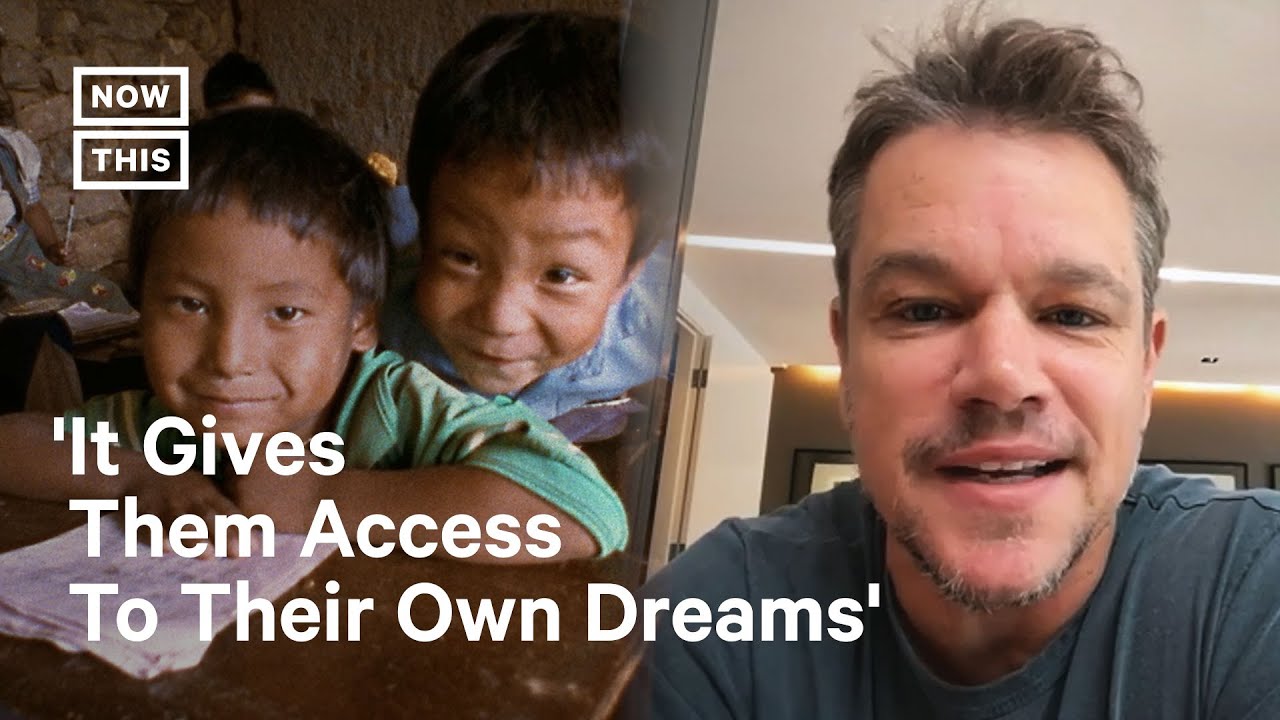 image Matt Damon shares vision on securing global water supply