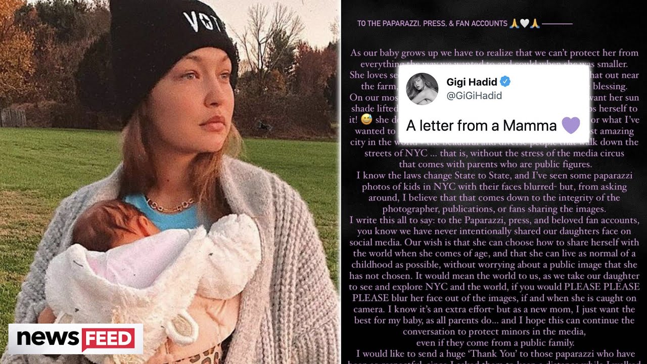 image Gigi Hadid begs paparazzi, press and fans to respect daughter&#8217;s privacy