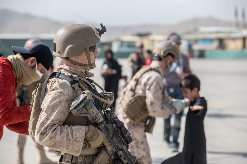 u.s. forces assist in afghanistan evacuation
