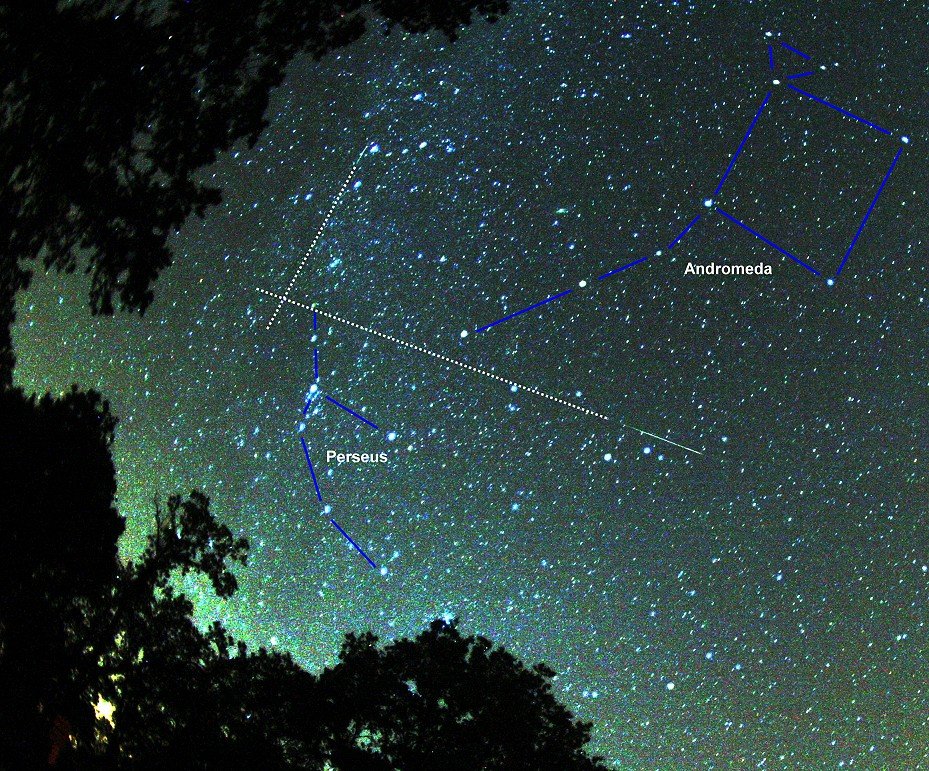 labeled perseids