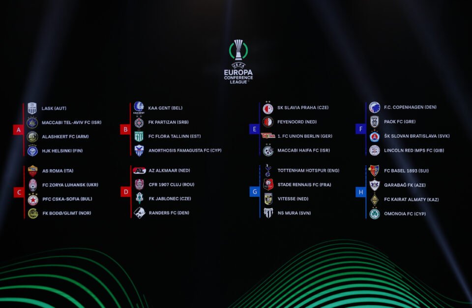 europa league and europa conference league group stage draws