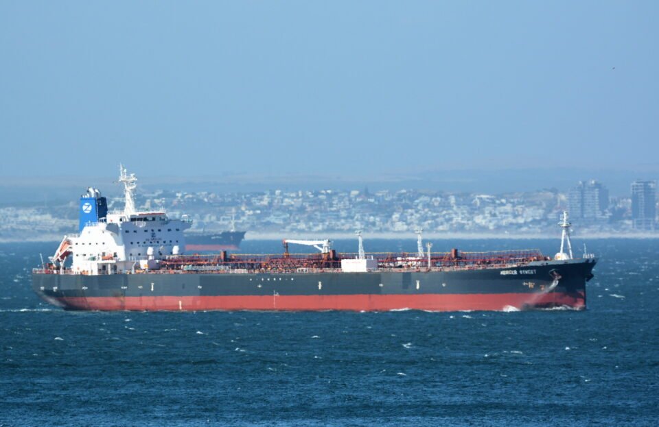 the mercer street, a japanese owned liberian flagged tanker managed by israeli owned zodiac maritime that was attacked off oman coast as seen in cape town
