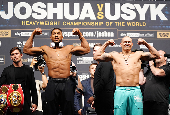 Bulked up Anthony Joshua weighs in at career heaviest!