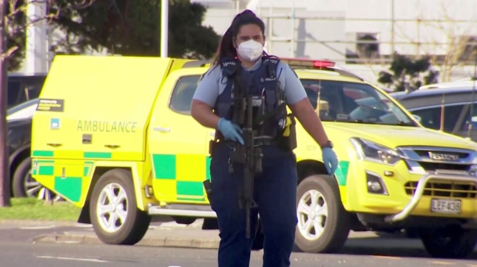 new zealand 'extremist' shot dead after stabbing six