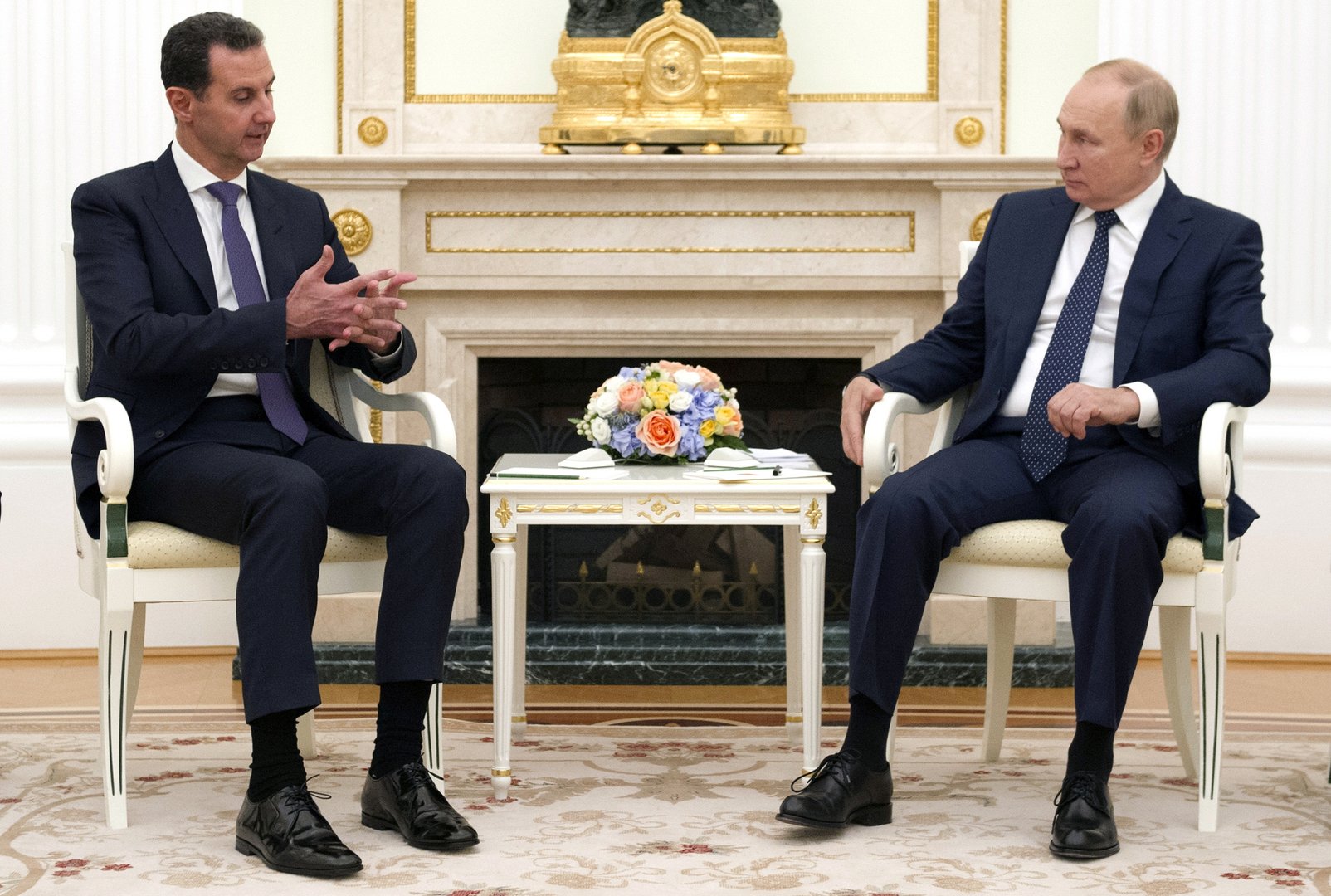 image Putin meets Assad, takes swipe at US and Turkish forces in Syria