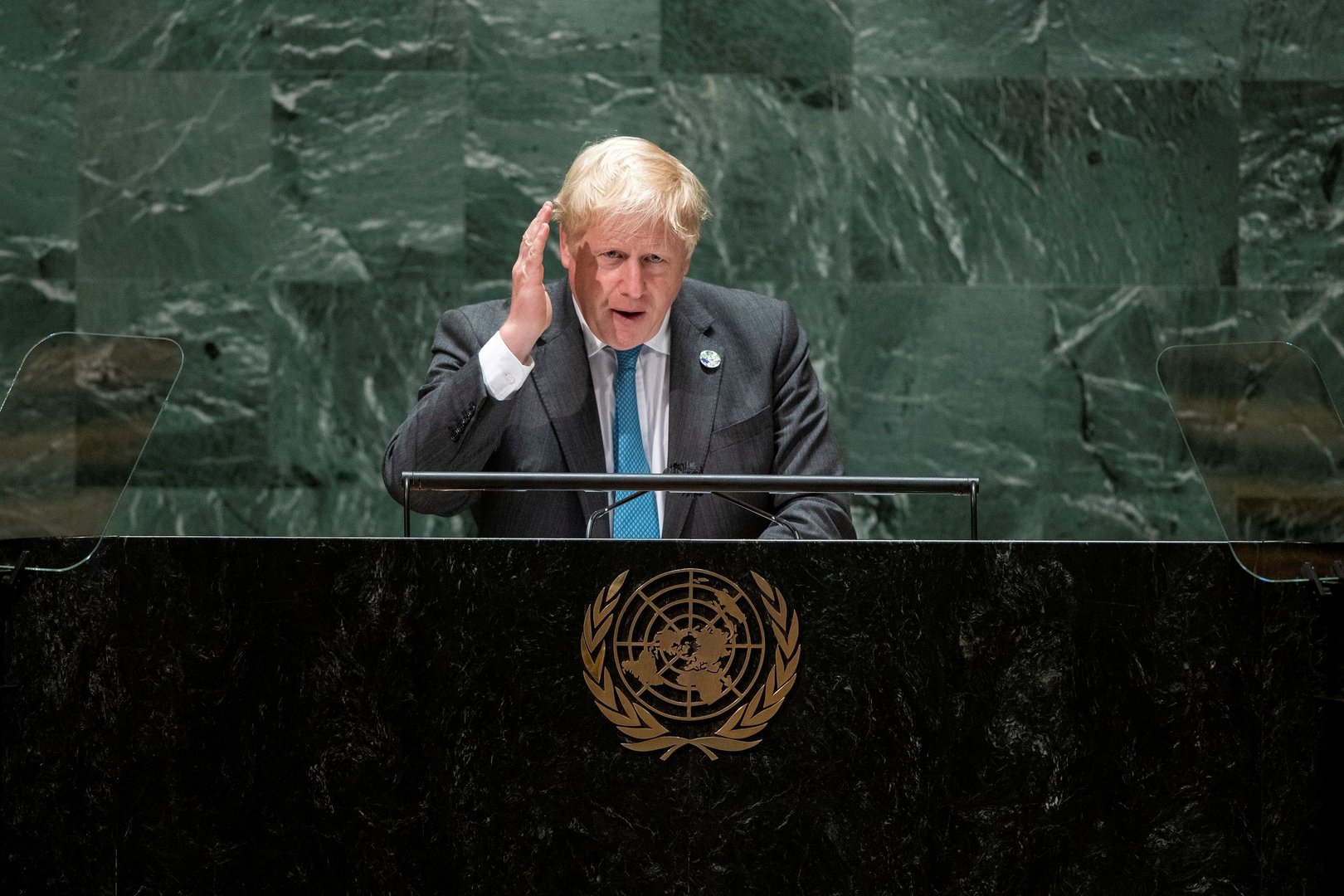 image In UN climate push, UK PM disputes Kermit: &#8216;It is easy to be green&#8217;