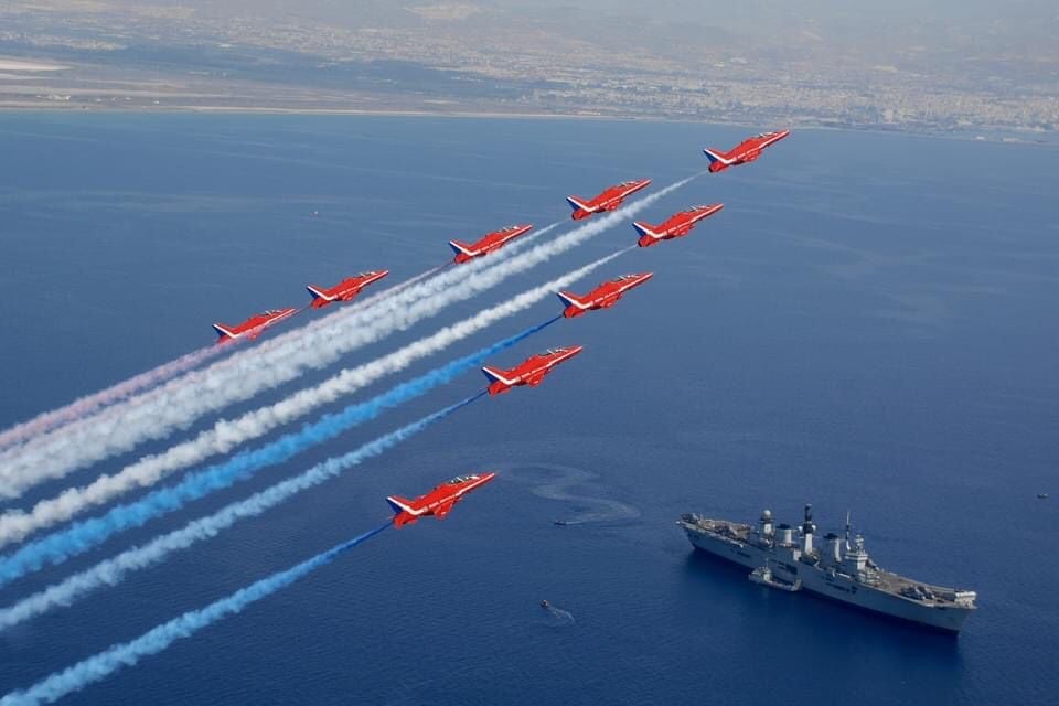 image Red Arrows to stage fly past on Tuesday