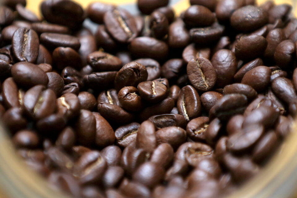 file photo: file photo: roasted coffee beans are seen on display at a juan valdez store in bogota