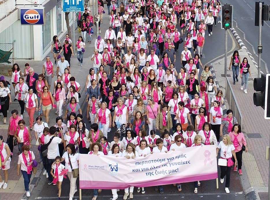 feature gina thousands traditionally show up to take part in europa donna's annual march for raising breast cancer awareness